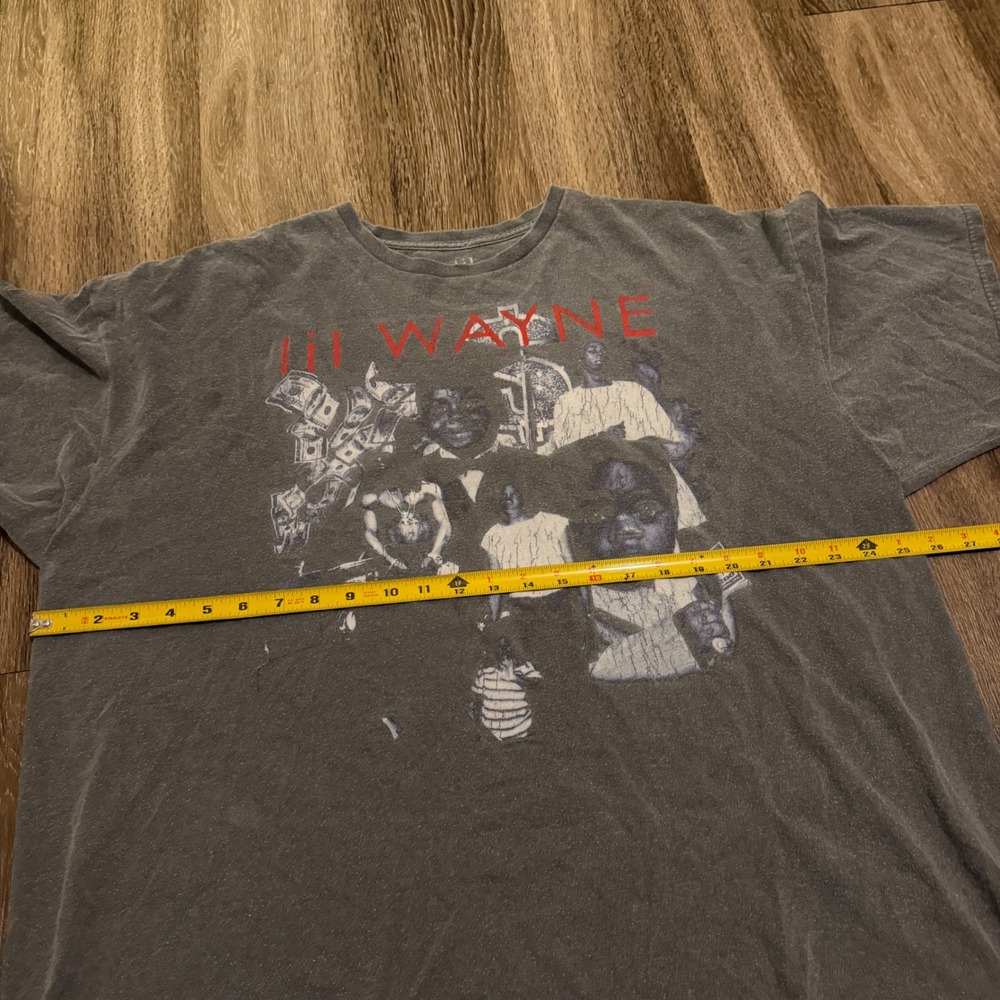 Lil Wayne T-Shirt Mens XXL Gray Best Rapper Alive Graphic Rap Hip Hop Short S - Picture 7 of 8